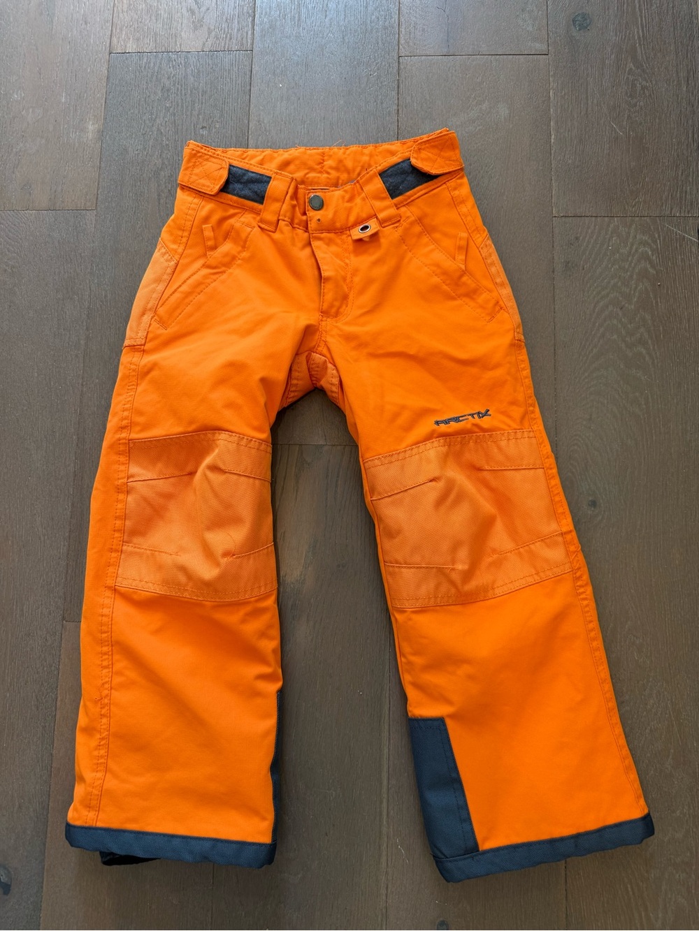 Arctix Bright Orange Kids Snow Pants with Dark Trim